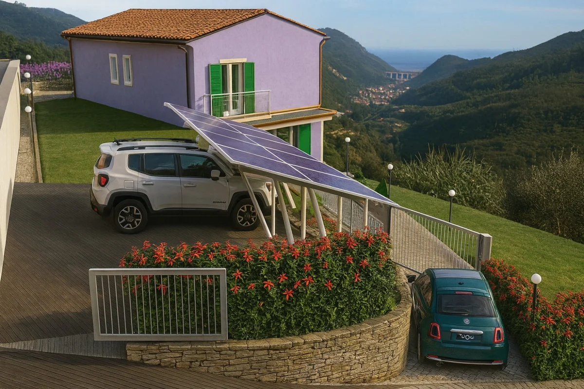 Magliolo :Porzione di villa bifamiliare in costruzione