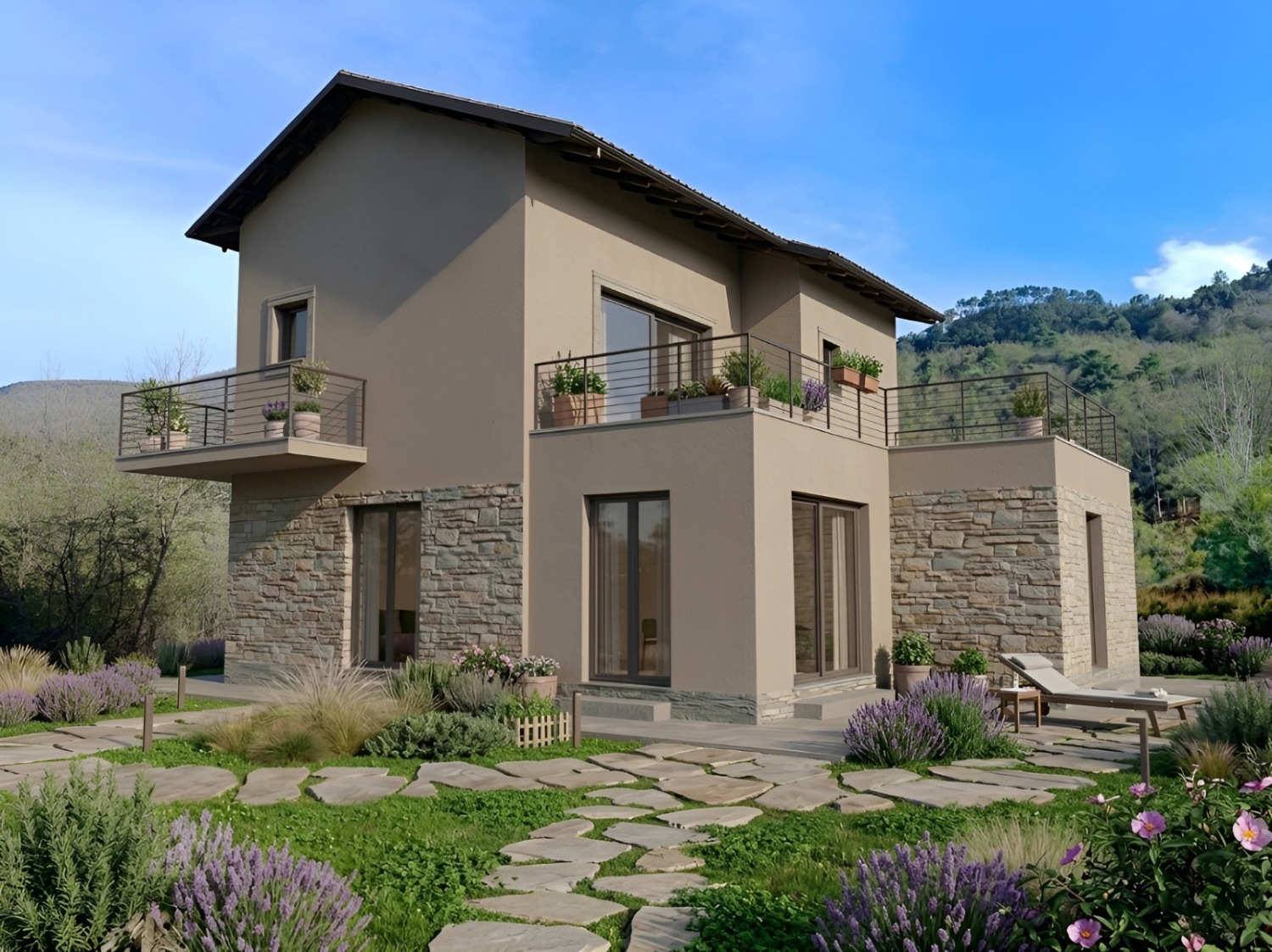 VILLA SU DUE LIVELLI!